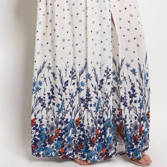 LAST1️⃣//BOHO FLORAL LACE MAXI DRESS - Picture 5 of 6